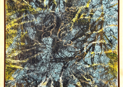 Deep Signal, abstract acrylic painting by Alan Luke Vaughn
