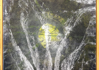 Gathering, abstract acrylic painting by Alan Luke Vaughn