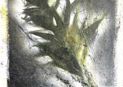 Ghost of the Garden, abstract acrylic painting by Alan Luke Vaughn