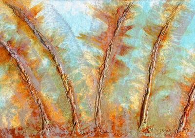 Sky Reach, abstract acrylic painting by Alan Luke Vaughn